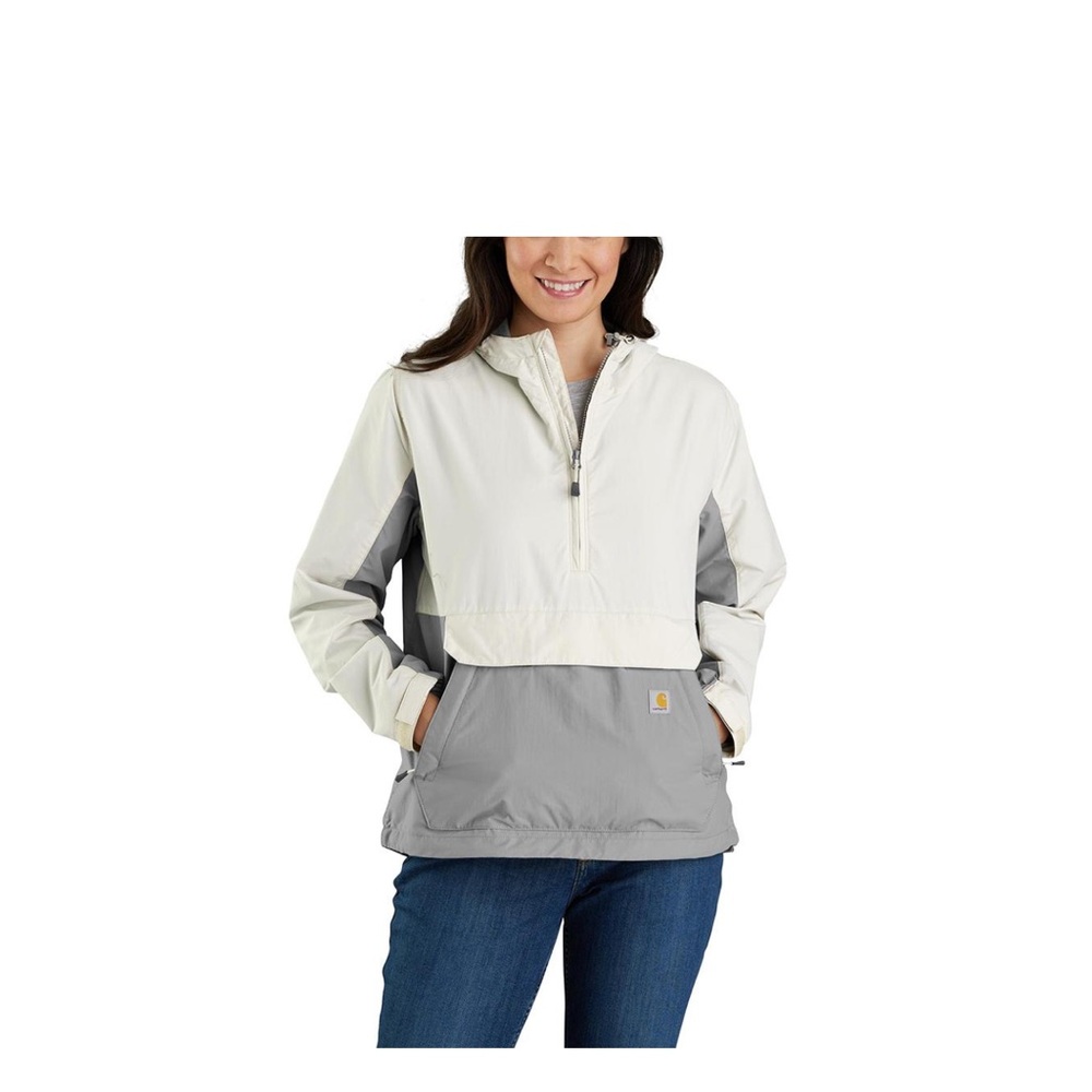 Carhartt Women's Cream and Gray Utility Jacket